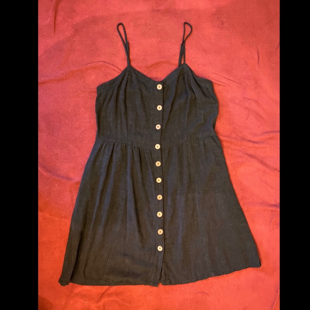 Universal Threads Black Button Down Dress
